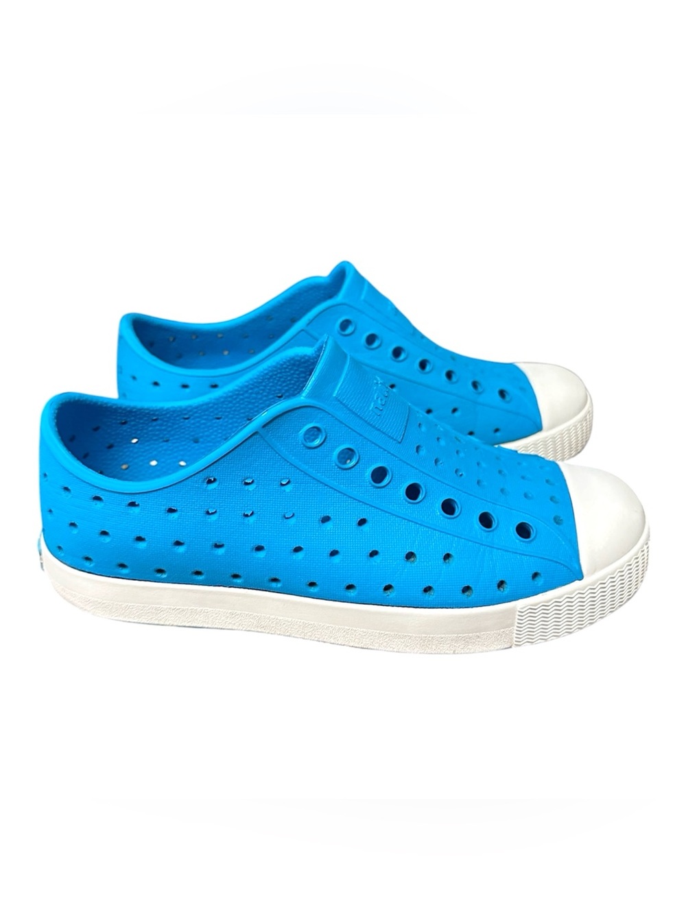 Native Shoes Size 12 Boys Bright Blue slip on water walking shoes